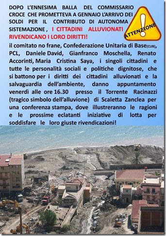 alluvionati scaletta