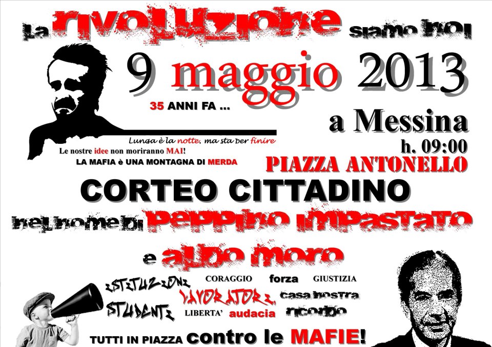 locandina corteo 9 maggio