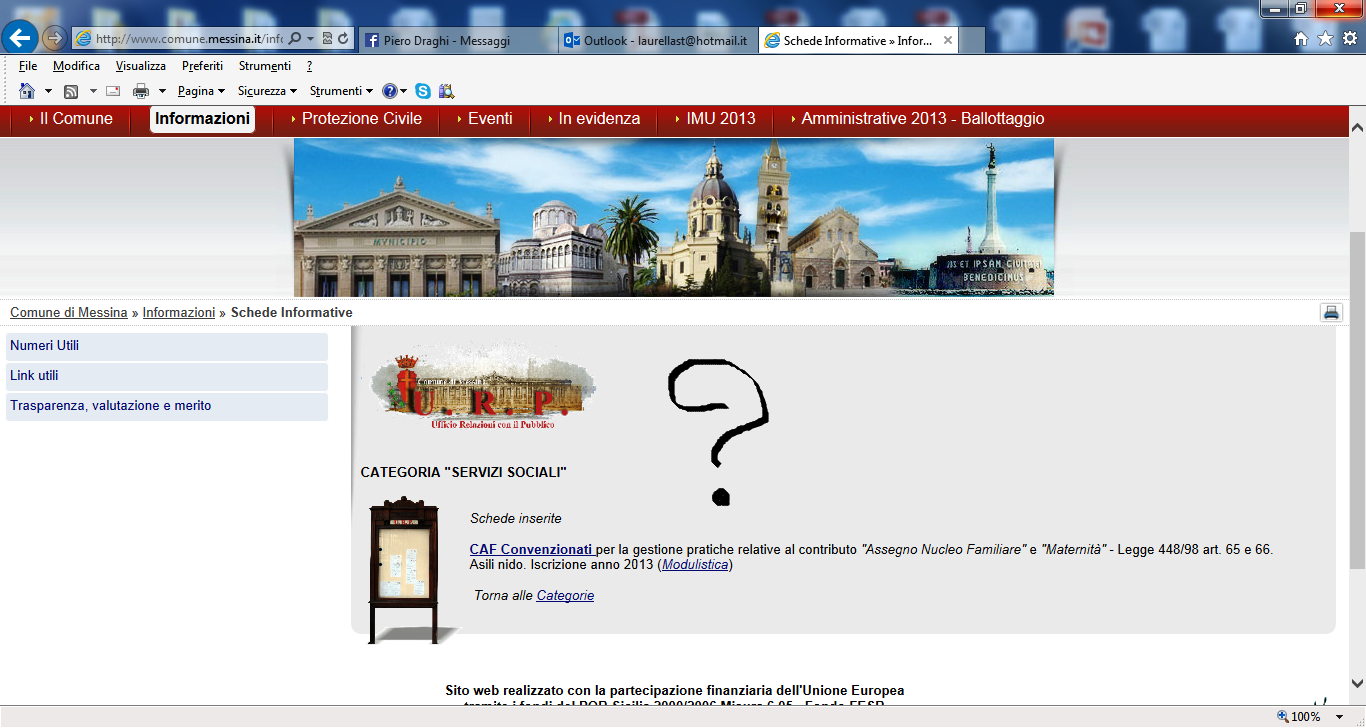 Dipartimento servizi sociali