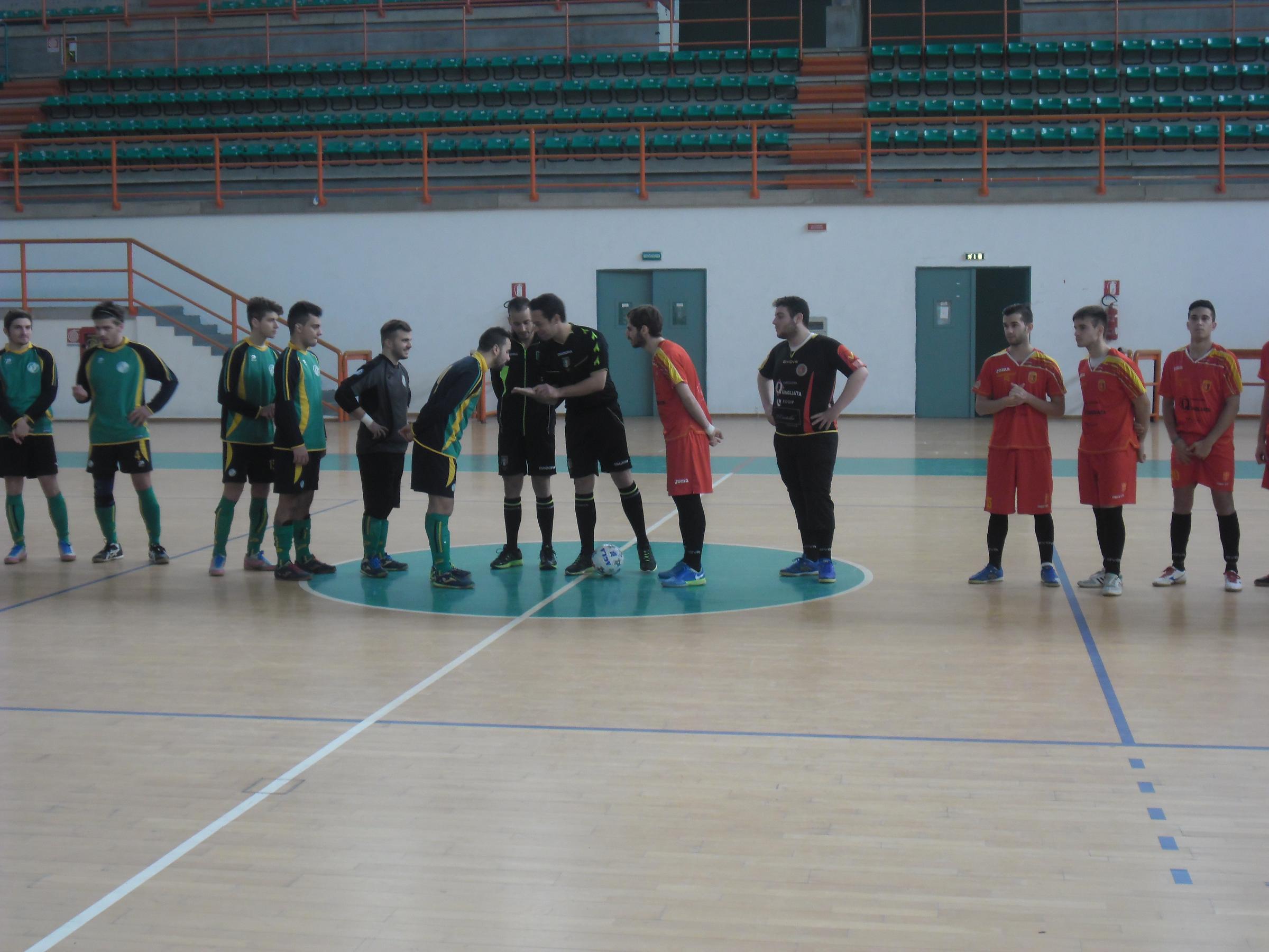 Ingresso in campo Futsal Peloro-Città di Villafranca Under 21