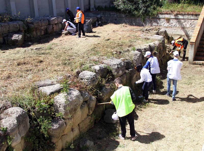 pulizia archeologica