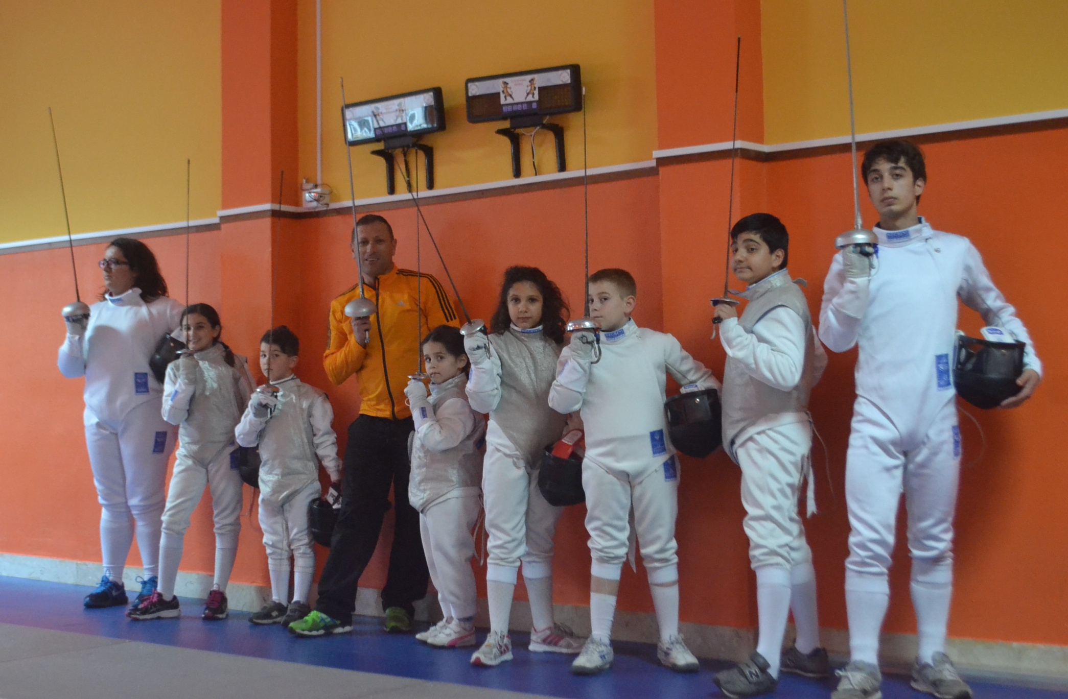 Letterio Cutugno con i suoi allievi