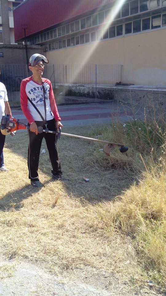 Benedetto Vaccarino decespugliatore