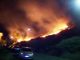 fiamme collina