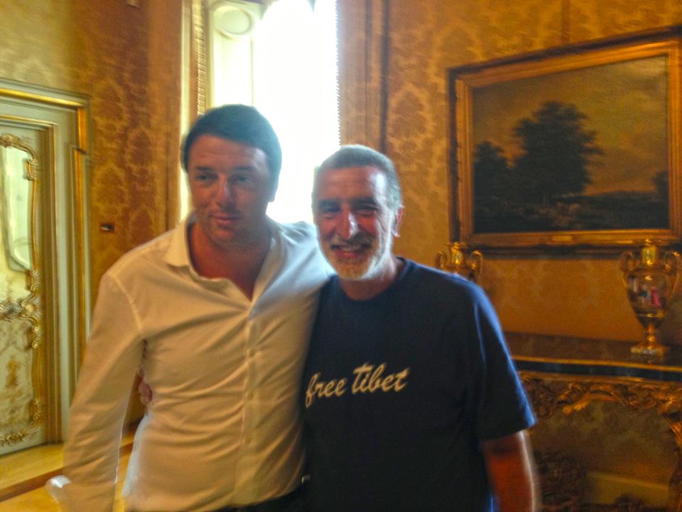 Accorinti con Matteo Renzi