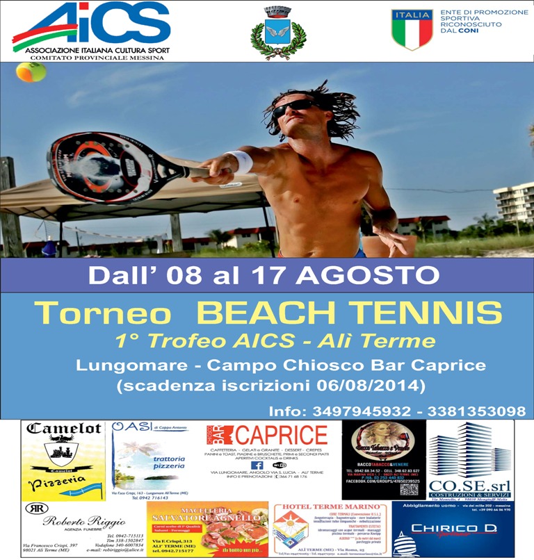 Locandina Beach Tennis