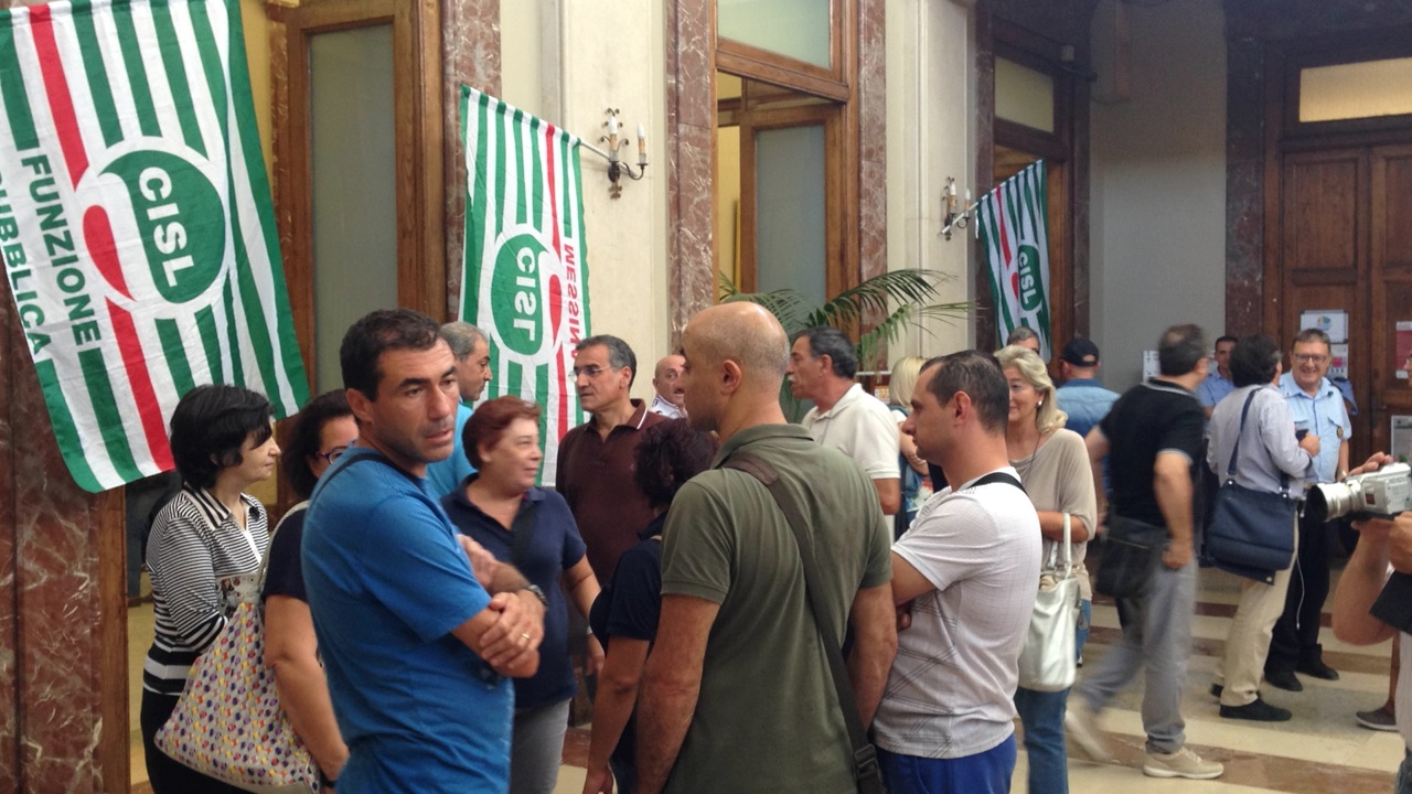 Protesta servizi sociali settembre 2014