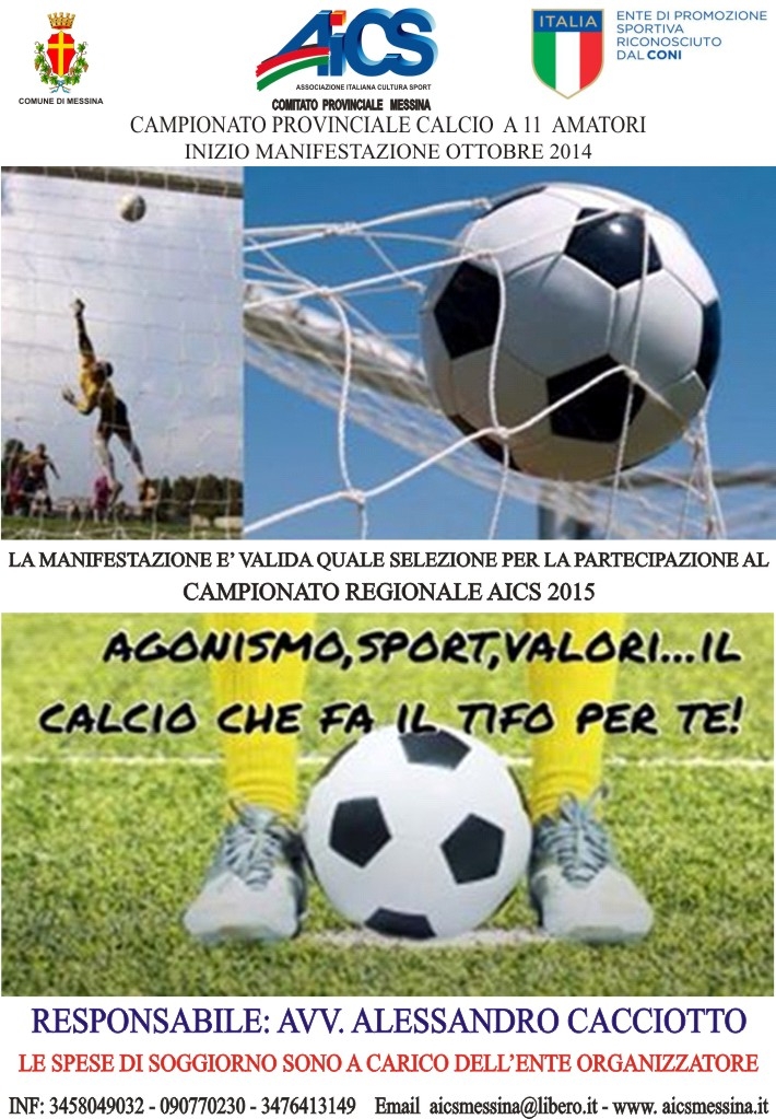 LOCANDINA CALCIO A 11