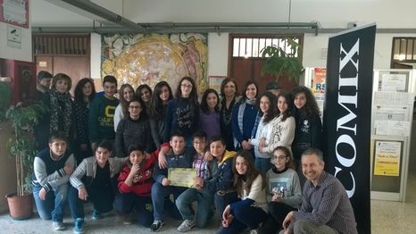 La classe II C con Andrea Delmonte