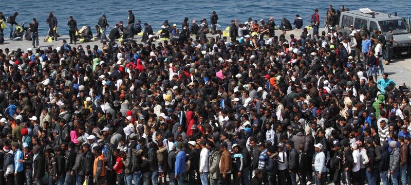 migranti in massa