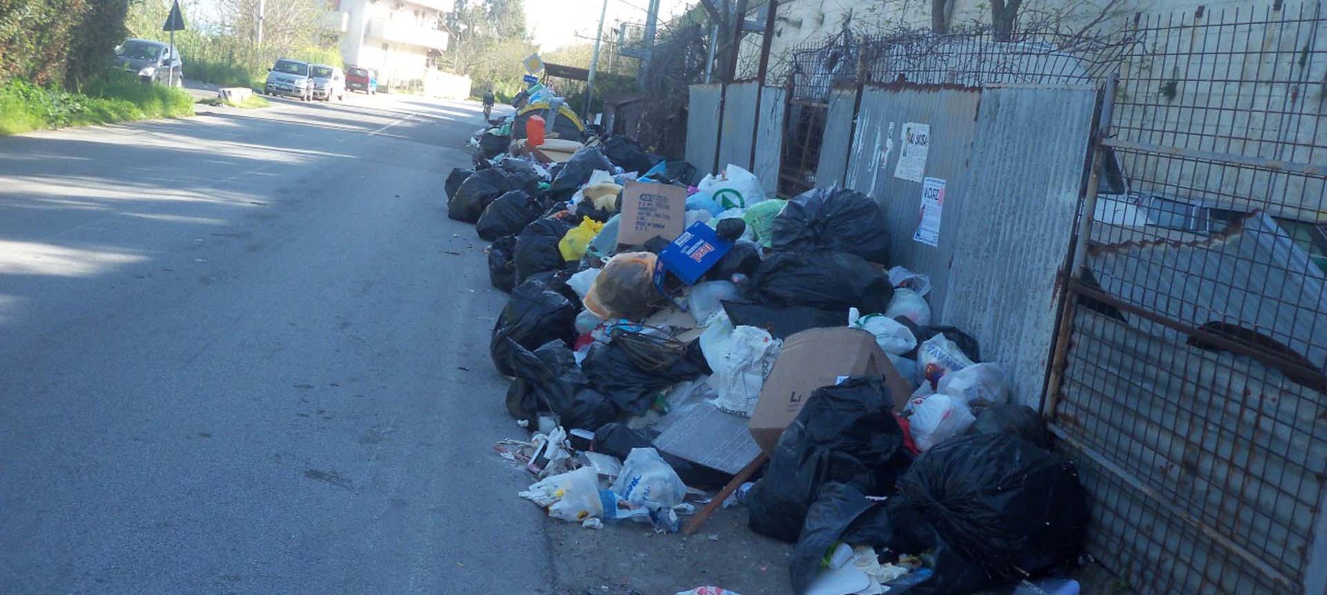 rifiuti strada
