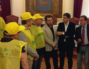 Protesta dei lavoratori del turismo