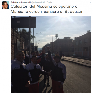 sciopero giocatori messina