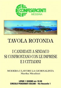 Locandina tavola rotonda Lipari