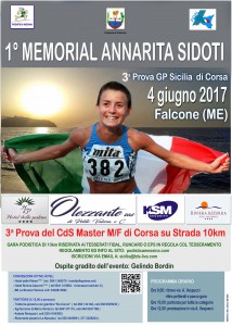 Locandina MEMORIAL ANNARITA SIDOTI